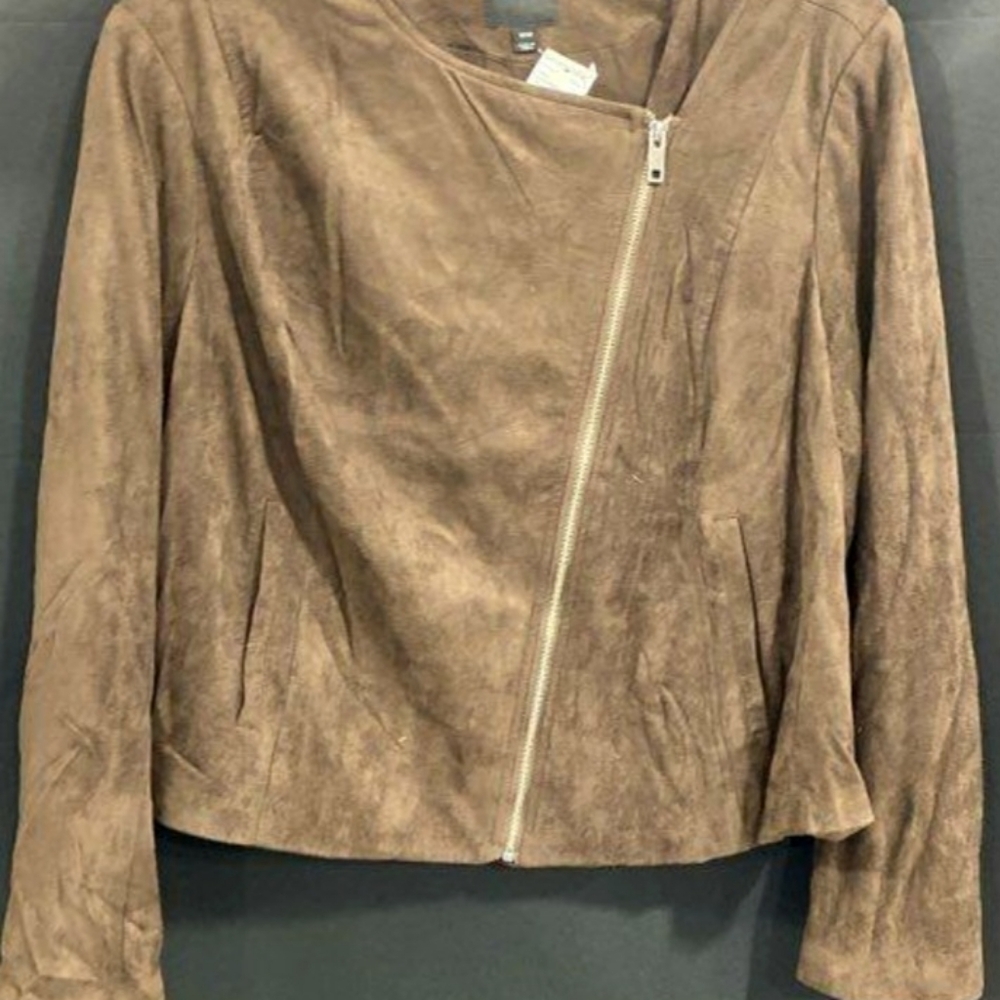 Lane Bryant Fringe Jacket NWT $120 MSRP. Brown. Open front - Picture 5 of 11